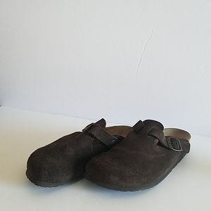 Birkenstock Boston Suede Clogs Unisex